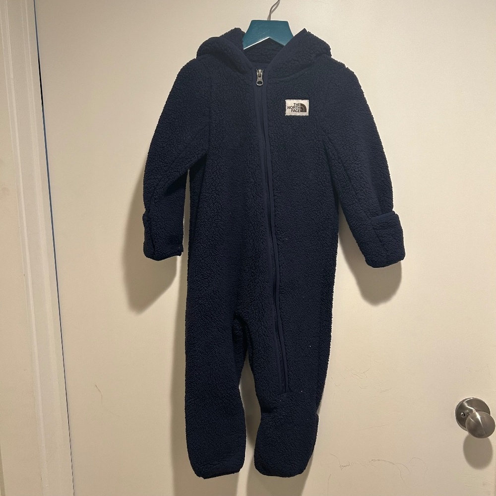 The North Face fleece bunting, 18-24M